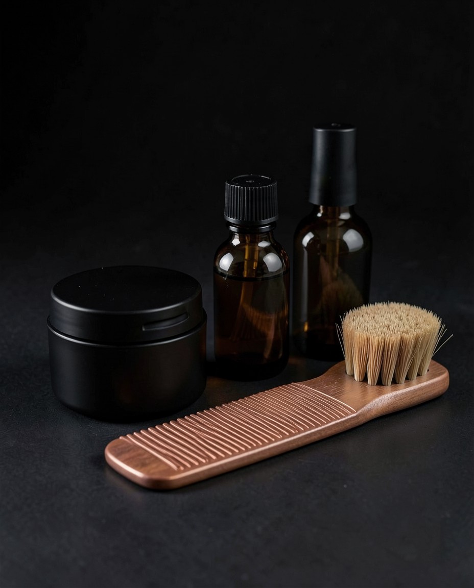 Selección de productos profesionales para el cuidado masculino